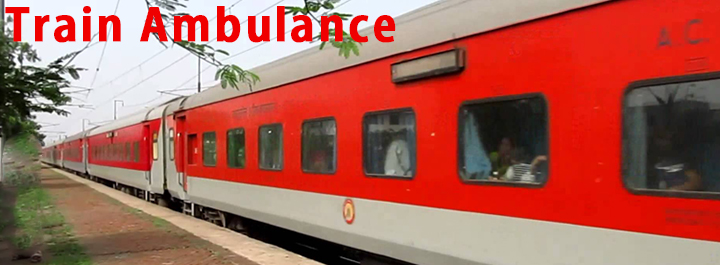 train ambulance delhi